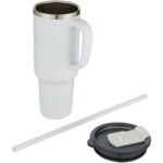 Sydney 1200 ml double wall RCS certified copper vacuum insulated tumbler with straw - Image 4