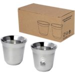 Duo 80 ml RCS certified stainless steel espresso cup set - Image 2