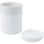 Java 330 ml ceramic tumbler with silicone wrap and plastic lid - Image 4