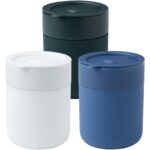 Java 330 ml ceramic tumbler with silicone wrap and plastic lid - Image 6