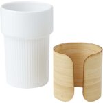 Fika 340 ml tumbler with bamboo sleeve - Image 4