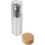 Bailey 400 ml borsilicate glass infuser bottle with bamboo lid - Image 4