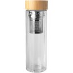 Bailey 400 ml borsilicate glass infuser bottle with bamboo lid - Image 3