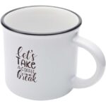 Bari 240 ml ceramic mug with glossy finish - Image 2