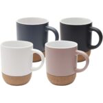 Billie 300 ml ceramic mug with cork details and matt finish - Image 5