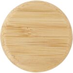 Porto 500 ml glass water bottle with silicone handle and bamboo lid - Image 5