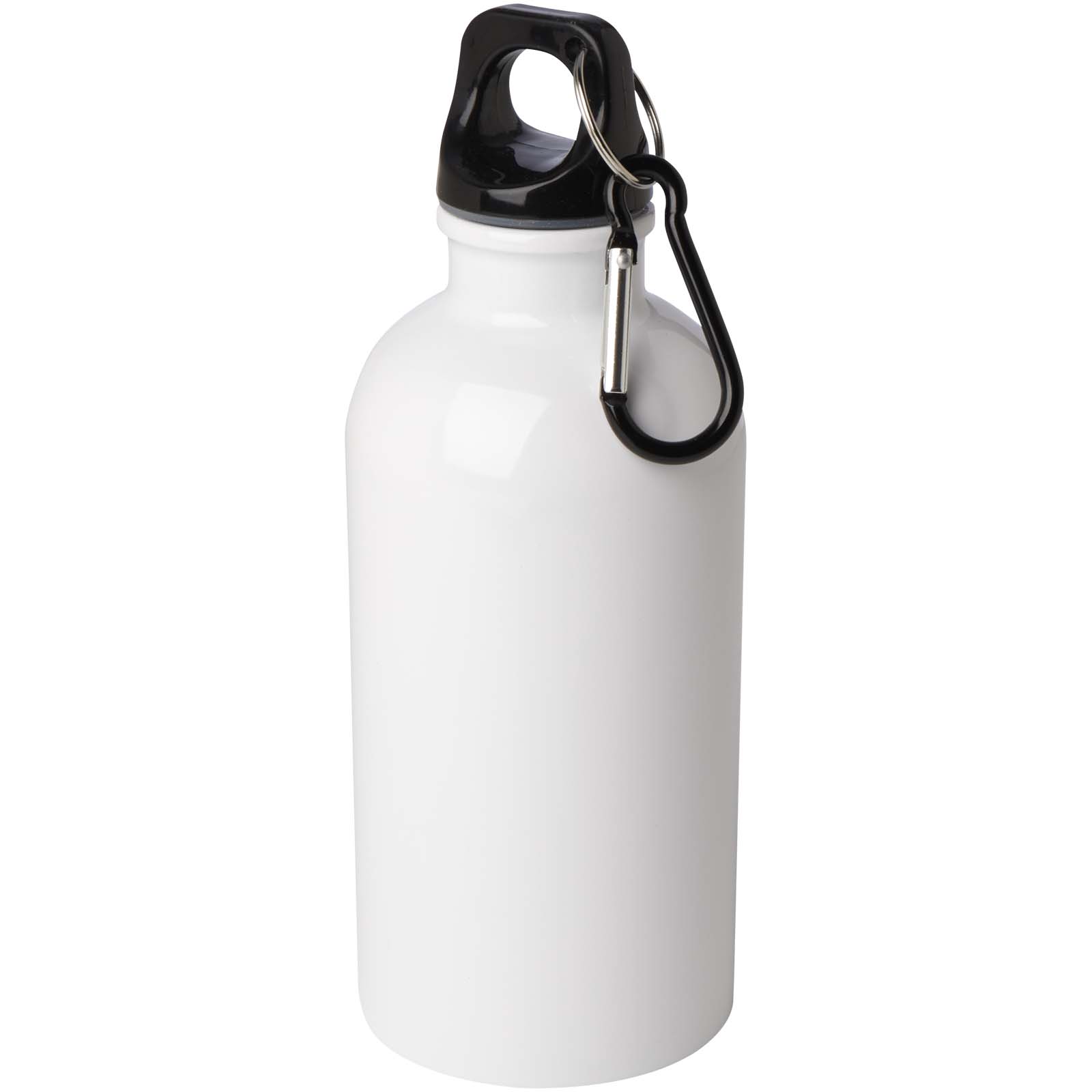 10086001 Oregon 400 ml RCS certified single wall stainless steel water bottle with carabiner - Image 1