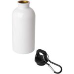 Oregon 400 ml RCS certified single wall stainless steel water bottle with carabiner - Image 4