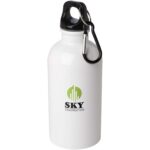 Oregon 400 ml RCS certified single wall stainless steel water bottle with carabiner - Image 2