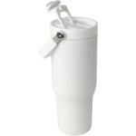 Bronx 900 ml RCS recycled stainless steel copper vacuum insulated tumbler with dual function lid - Image 6