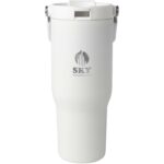 Bronx 900 ml RCS recycled stainless steel copper vacuum insulated tumbler with dual function lid - Image 2