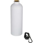 Oregon 750 ml matte RCS recycled single wall stainless steel water bottle with carabiner - Image 4