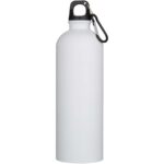 Oregon 750 ml matte RCS recycled single wall stainless steel water bottle with carabiner - Image 3