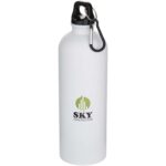 Oregon 750 ml matte RCS recycled single wall stainless steel water bottle with carabiner - Image 2