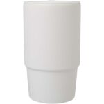 Carter 450 ml ceramic mug with plastic lid - Image 3