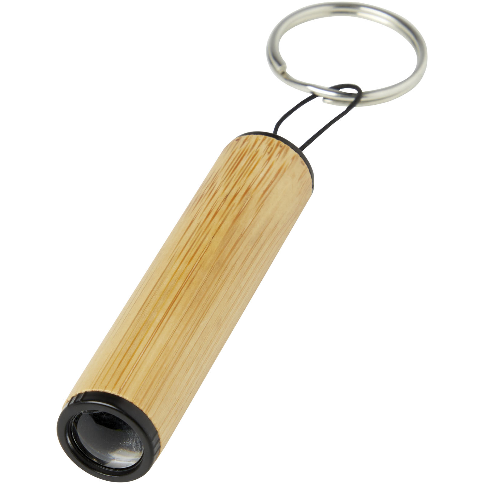 10456706 Cane bamboo key ring with light - Image 1
