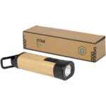 Kuma bamboo/RCS recycled plastic torch with carabiner - Image 5