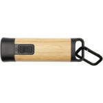Kuma bamboo/RCS recycled plastic torch with carabiner - Image 3