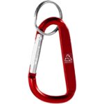 Timor RCS recycled aluminium carabiner keychain - Image 4