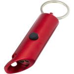 Flare RCS recycled aluminium IPX LED light and bottle opener with keychain - Image 5