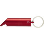 Flare RCS recycled aluminium IPX LED light and bottle opener with keychain - Image 3