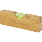 Flush bamboo spirit level with bottle opener - Image 2
