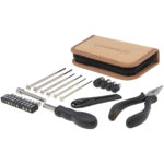 Spike 24-piece RCS recycled plastic tool set with cork pouch - Image 2