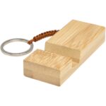 Bosona bamboo phone holder with keychain - Image 5
