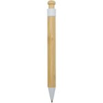 Rattan bamboo and recycled plastic ballpoint pen (black ink) - Image 4