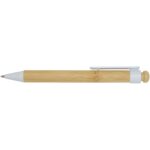 Rattan bamboo and recycled plastic ballpoint pen (black ink) - Image 3