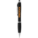 Nash coloured stylus ballpoint pen with black grip (black ink) - Image 2