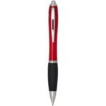 Nash RCS recycled plastic ballpoint pen with coloured barrel and black grip (black ink)