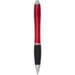 Nash RCS recycled plastic ballpoint pen with coloured barrel and black grip (black ink) - Image 3