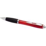 Nash RCS recycled plastic ballpoint pen with coloured barrel and black grip (black ink) - Image 4