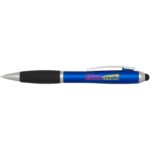 Nash RCS recycled plastic stylus ballpoint pen with coloured barrel and black grip (black ink) - Image 2