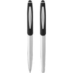 Geneva stylus ballpoint pen and rollerball pen set (blue ink) - Image 4