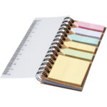 Spinner spiral notebook with coloured sticky notes - Image 6