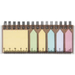 Spinner spiral notebook with coloured sticky notes - Image 4