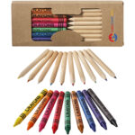 Lucky 19-piece coloured pencil and crayon set - Image 2