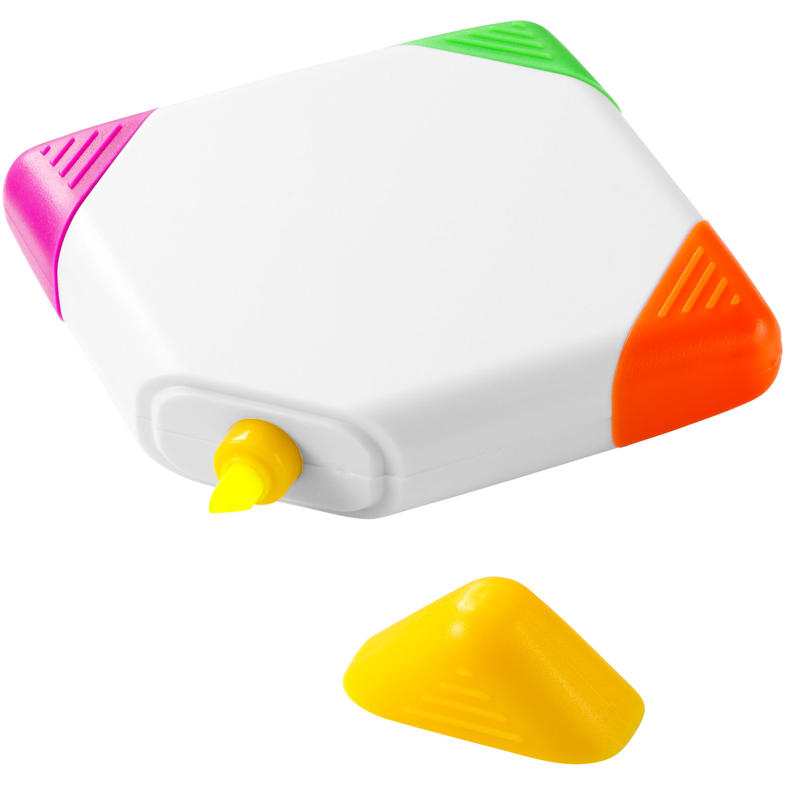 10679101 Trafalgar square-shaped 4-colour highlighter - Image 1