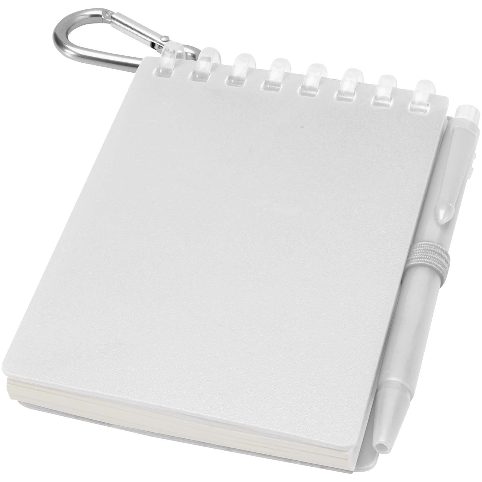 10705101 Lig Mini recycled outdoor soft cover notebook and ballpoint pen set (black ink) - Image 1