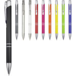 Moneta aluminium click ballpoint pen (blue ink) - Image 4
