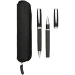 Carbon duo pen gift set with pouch (black ink) - Image 6