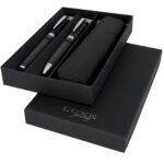 Carbon duo pen gift set with pouch (black ink) - Image 2