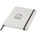 Spectrum A5 white notebook with coloured strap - Image 2