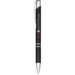 Moneta anodized aluminium click ballpoint pen (blue ink) - Image 2