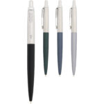 Parker Jotter XL matte with chrome trim ballpoint pen (blue ink) - Image 6
