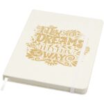 Bass A5 recycled hard cover notebook with lined pages - Image 2