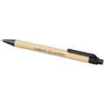 Berk recycled carton and corn plastic ballpoint pen (black ink) - Image 2