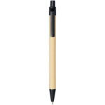 Berk recycled carton and corn plastic ballpoint pen (black ink) - Image 3